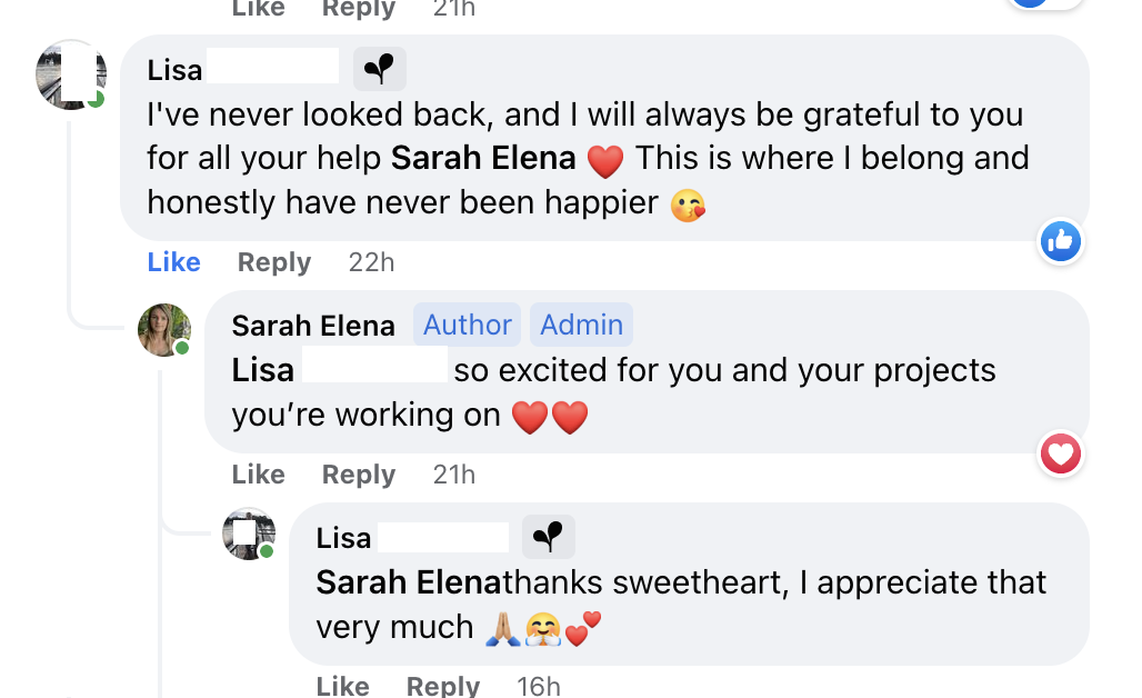 Client testimonial