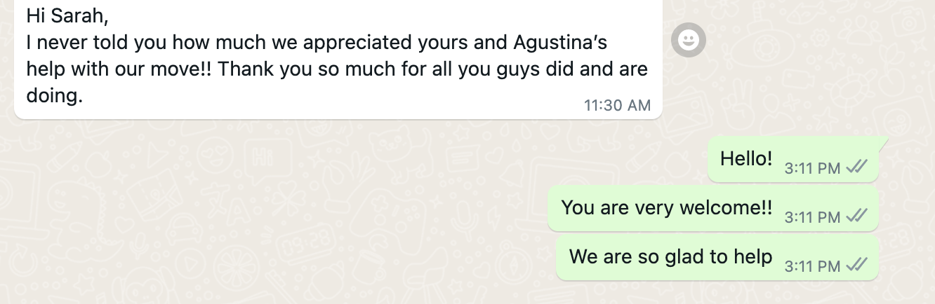 Client testimonial